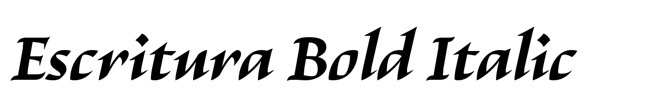 Escritura Bold Italic
